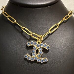 Upcycled Chanel necklace.